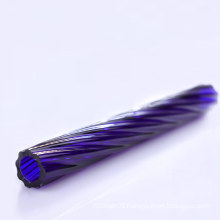 2020 Worth buying heat resistance Dark Blue thick wall borosilicate glass Twist tubing colored